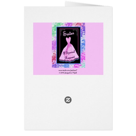 カスタマイズ可能な姉妹-私達の結婚式の読者があって下さい- (裏面)