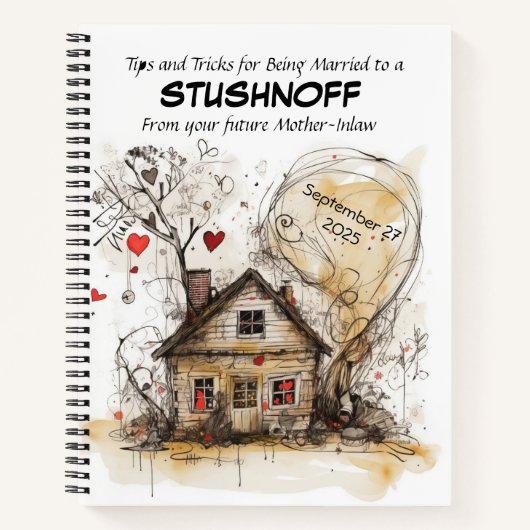 カスタマイズ可能な姑ガイド ノートブック (正面)