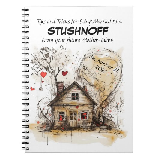 カスタマイズ可能な姑ガイド ノートブック (正面)