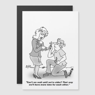 カスタマイズ可能な婚約カード マグネット招待状