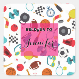 カスタマイズ可能な子どものスポーツに属する スクエアシール