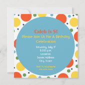 カスタマイズ可能な子の誕生日招待状-点 招待状 (裏面)