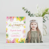 カスタマイズ可能な子パーティの招待状 招待状 (スタンド正面)