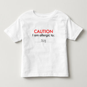 カスタマイズ可能な子供のアレルギーのワイシャツ トドラーTシャツ