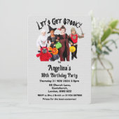 カスタマイズ可能な子供の衣装誕生日招待状カード 招待状 (スタンド正面)