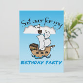 カスタマイズ可能な子供の誕生日の招待 招待状 (スタンド正面)