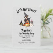 カスタマイズ可能な子供衣装バースデーパーティー 招待状 (スタンド正面)