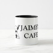 カスタマイズ可能な子犬のテーマのコーヒー・マグ マグカップ (中央)