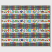 カスタマイズ可能な学校テーマ ラッピングペーパー (フラット)