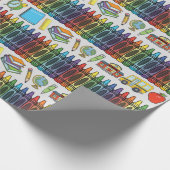 カスタマイズ可能な学校テーマ ラッピングペーパー (角)