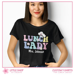 カスタマイズ可能な学校給食レディーカフェテリアチーム Tシャツ