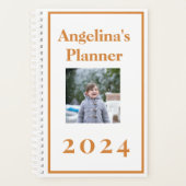 カスタマイズ可能な学校 プランナー手帳 (正面)