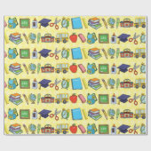 カスタマイズ可能な学校 ラッピングペーパー (フラット)