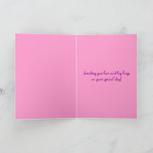 カスタマイズ可能な孫娘のハッピーバースデー カード (内部)