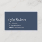 カスタマイズ可能な宇宙くもり作家アーティストメーカー 名刺 (裏面)