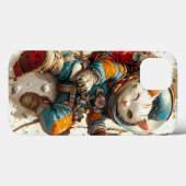カスタマイズ可能な宇宙キャットアドベンチャー –  Case-Mate iPhoneケース (裏面 (横))