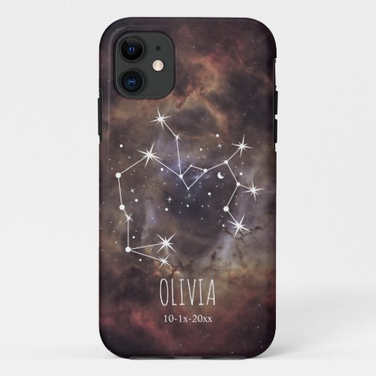 カスタマイズ可能な宇宙星雲星座ギャラクシー Case-Mate iPhoneケース (裏面)