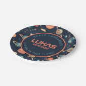 カスタマイズ可能な宇宙紙プレート – テキストを追加! ペーパープレート (アングル)