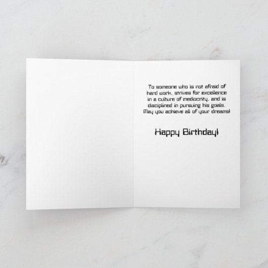 カスタマイズ可能な宇宙飛行士の実験室の誕生日 カード (内部)