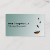 カスタマイズ可能な害虫駆除業者の名刺 名刺 (裏面)