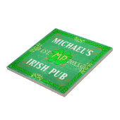 カスタマイズ可能な家のバーのアイルランドのパブの緑 タイル (側面)