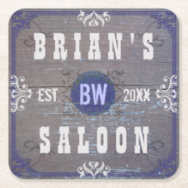 カスタマイズ可能な家のバービール大広間 スクエアペーパーコースター