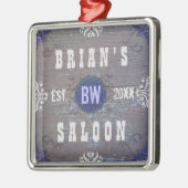 カスタマイズ可能な家のバービール大広間 メタルオーナメント (左)