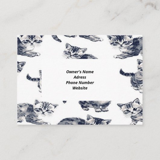 カスタマイズ可能な家具用名刺 名刺 (裏面)