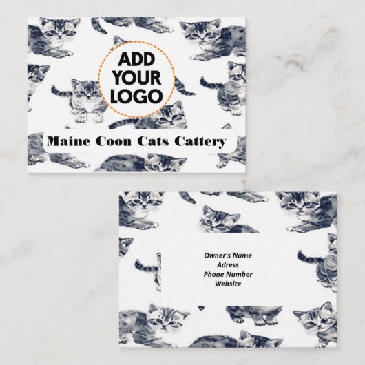 カスタマイズ可能な家具用名刺 名刺 (正面/裏面)