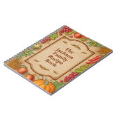 カスタマイズ可能な家族のレシピの本 ノートブック (左側)