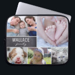カスタマイズ可能な家族の写真コラージュChalkboard ラップトップスリーブ<br><div class="desc">家族の写真コラージュのホワイトラインを紹介Chalkboardブロックラップトップスリーブケース – パーソナライズされたあなたのラップトップのための保護アクセサリー。このスリーブケースは、白い線で黒板ブロックの背景に対する家族写真コラージュを示し、あなたの技術ギアに感傷的なtouchを作成ユニーク。大切カスタマイズな家族の写真とラップトップスリーブは、特別で実用的な記念品となる。黒板ブロックデザインと白い線は懐かしさとコンテンポラリーtouchを加えしゃれている、感傷的で視覚的にも魅力的なスリーブケース。このスリーブは、スタイルでノートパソコンを保護するのに最適でパーソナライズされた、機能性と感傷性をシームレスに組み合わせている。独自にデザインされたアクセサリーを使って声明を作成し、個人的な思い出のバーストと洗練モダン度をテクノロジーの必需品に追加する。</div>