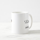 カスタマイズ可能な家族の誕生日コーヒーカップ エディタ コーヒーマグカップ (正面右)