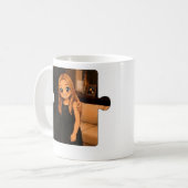 カスタマイズ可能な家族の誕生日コーヒーカップ エディタ コーヒーマグカップ (正面左)