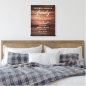 カスタマイズ可能な家族の重要な日付を思い出に残るCanv キャンバスプリント (インサイチュ (寝室))