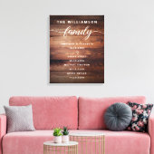 カスタマイズ可能な家族の重要な日付を思い出に残るCanv キャンバスプリント (インサイチュ (リビング))