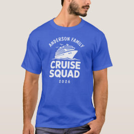 カスタマイズ可能な家族クルーズチーム 2026 Tシャツ