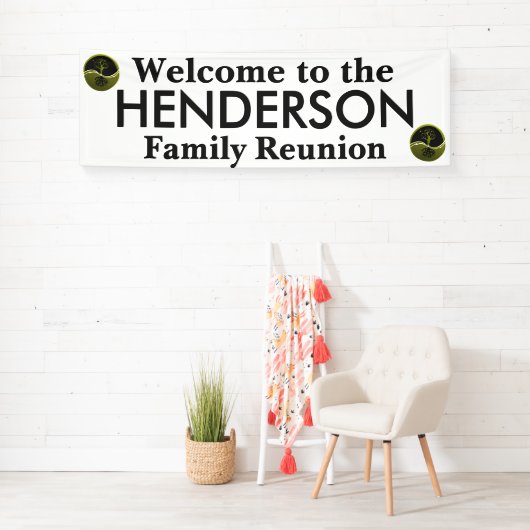 カスタマイズ可能な家族会のための喜ばしい徴候- 横断幕 (インサイチュ)