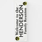 カスタマイズ可能な家族会のための喜ばしい徴候- 横断幕 (縦)