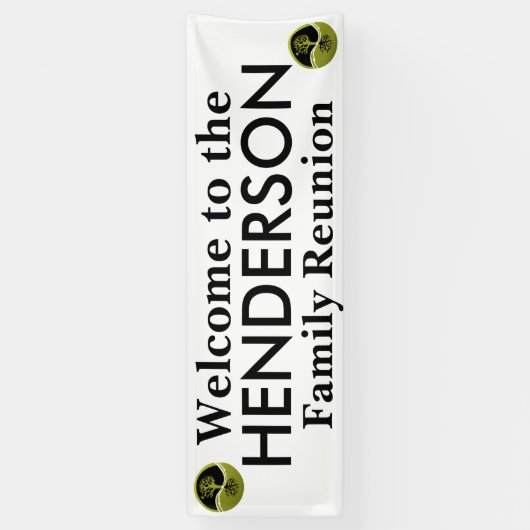 カスタマイズ可能な家族会のための喜ばしい徴候- 横断幕 (縦)