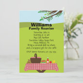 カスタマイズ可能な家族会 招待状 (スタンド正面)