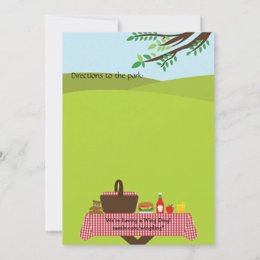 カスタマイズ可能な家族会 招待状 (裏面)