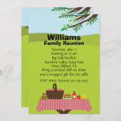 カスタマイズ可能な家族会 招待状 (正面/裏面)