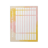 カスタマイズ可能な宿題の追跡ツール ノートパッド (回転)