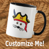 カスタマイズ可能な小さなネズミの海賊 マグカップ