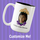 カスタマイズ可能な小さなプリンセス写真マグカップ ツートーンマグカップ