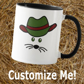 カスタマイズ可能な小さなマウスカウボーイマグ マグカップ