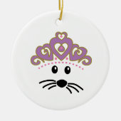 カスタマイズ可能な小さなマウスクリスマス セラミックオーナメント (正面)