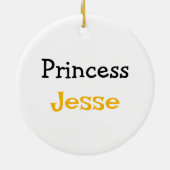 カスタマイズ可能な小さなマウスクリスマス セラミックオーナメント (裏面)