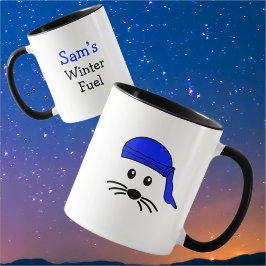 カスタマイズ可能な小さなマウスバイクもしくは自転車に乗る人マグ マグカップ