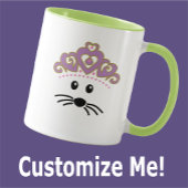 カスタマイズ可能な小さなマウスプリンセス マグカップ